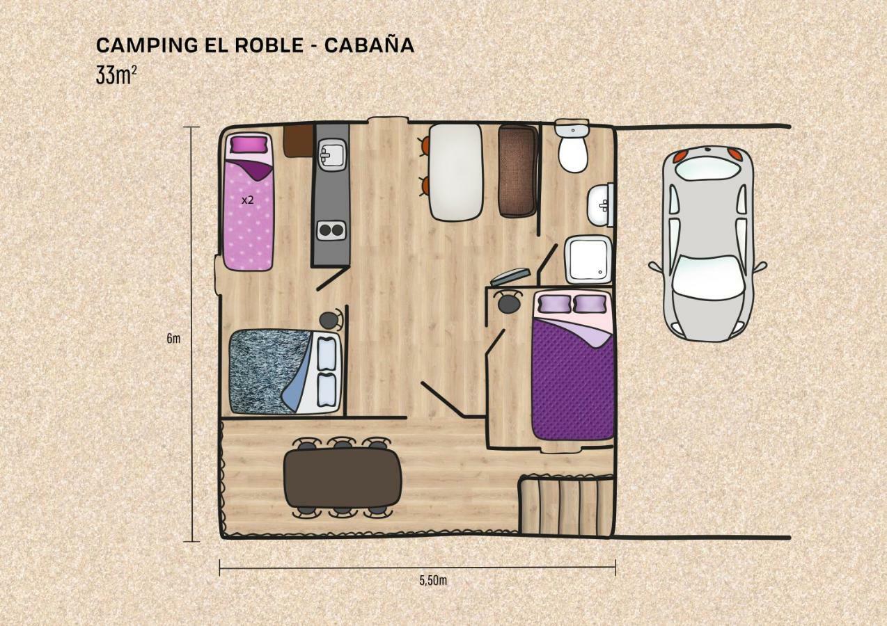 Camping El Roble Valderrobres Exteriér fotografie